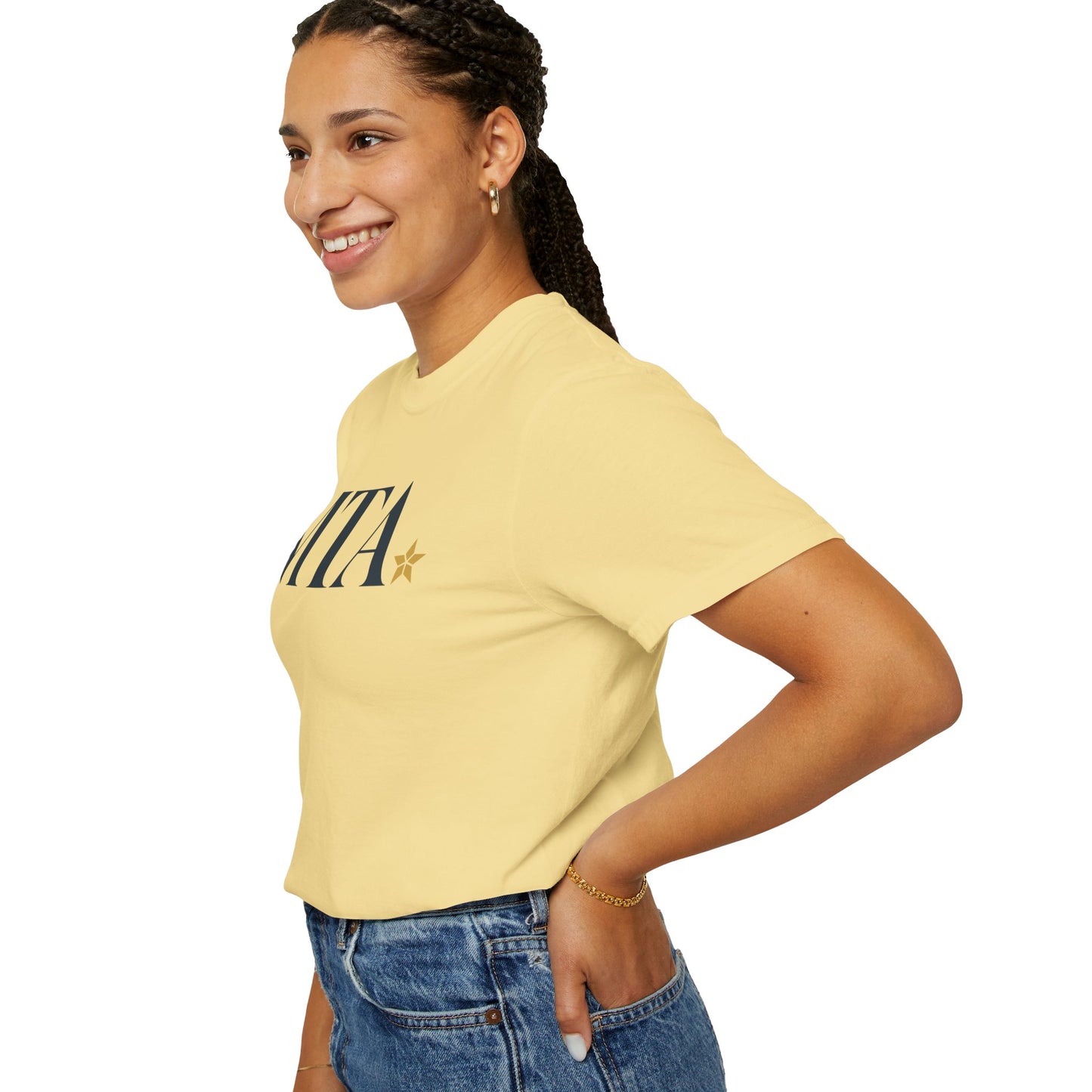 Monogram Comfort Colors T-Shirt with Star