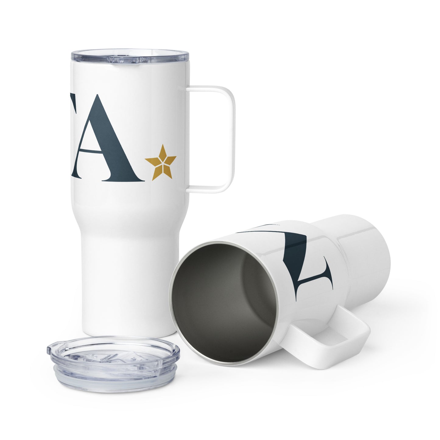 Monogram Travel Mug with Handle