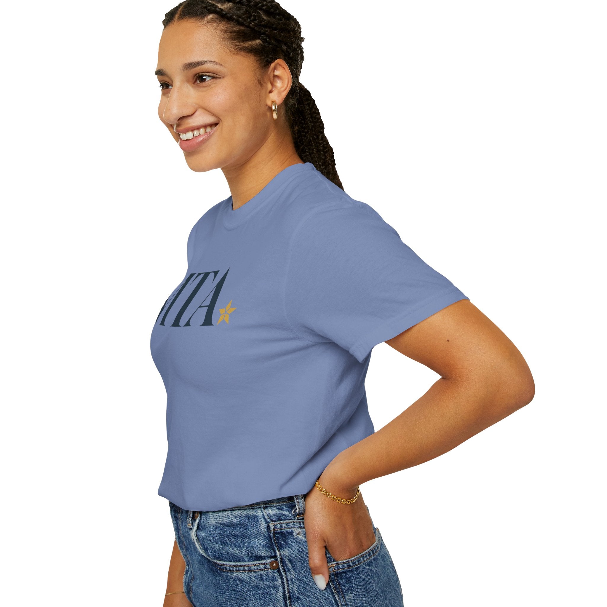Monogram Comfort Colors T-Shirt with Star