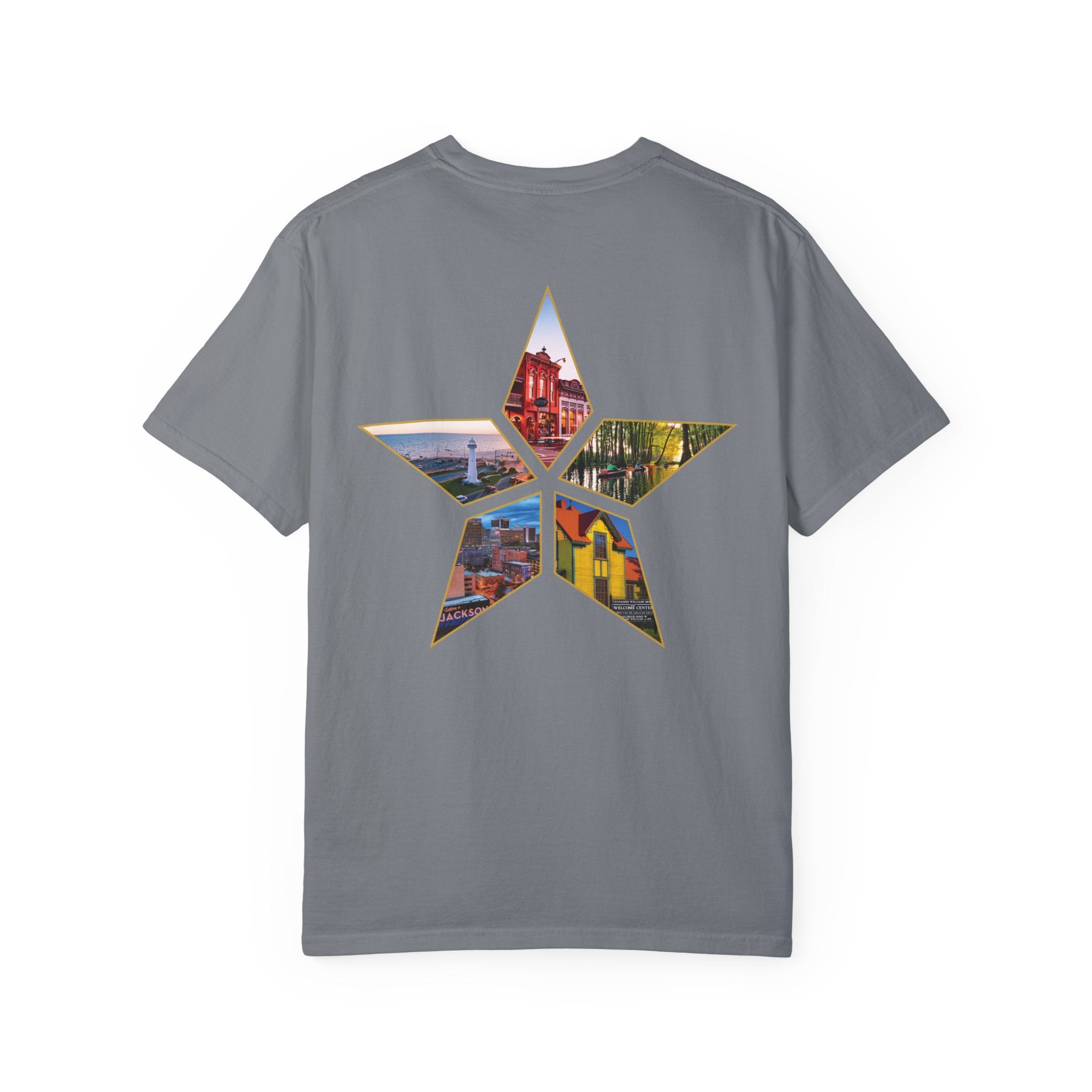 Monogram Comfort Colors T-Shirt with Star