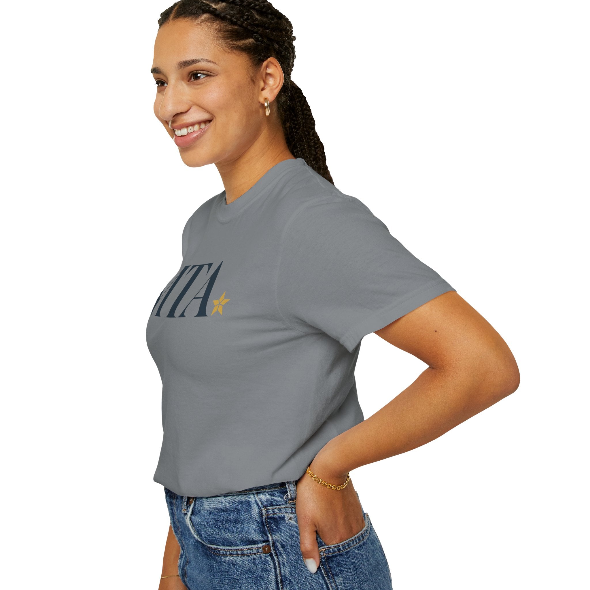 Monogram Comfort Colors T-Shirt with Star