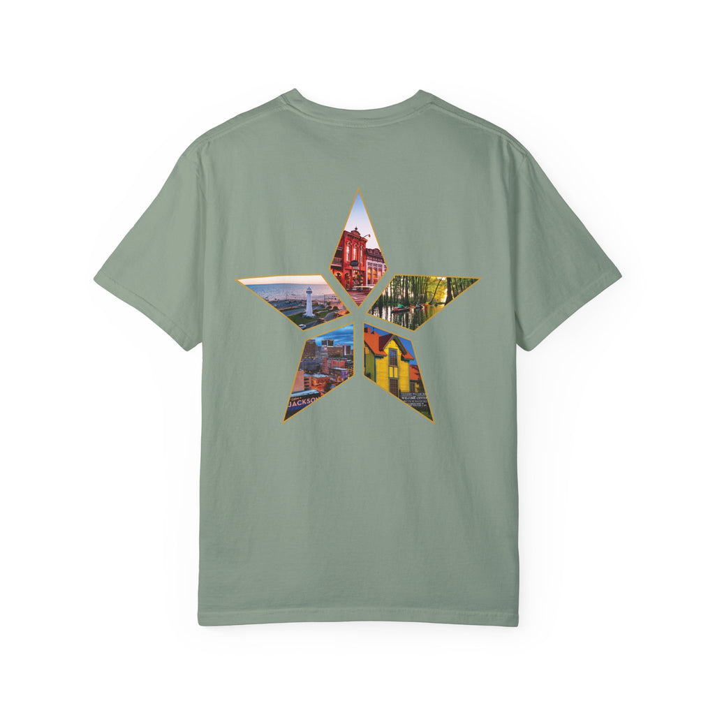Monogram Comfort Colors T-Shirt with Star