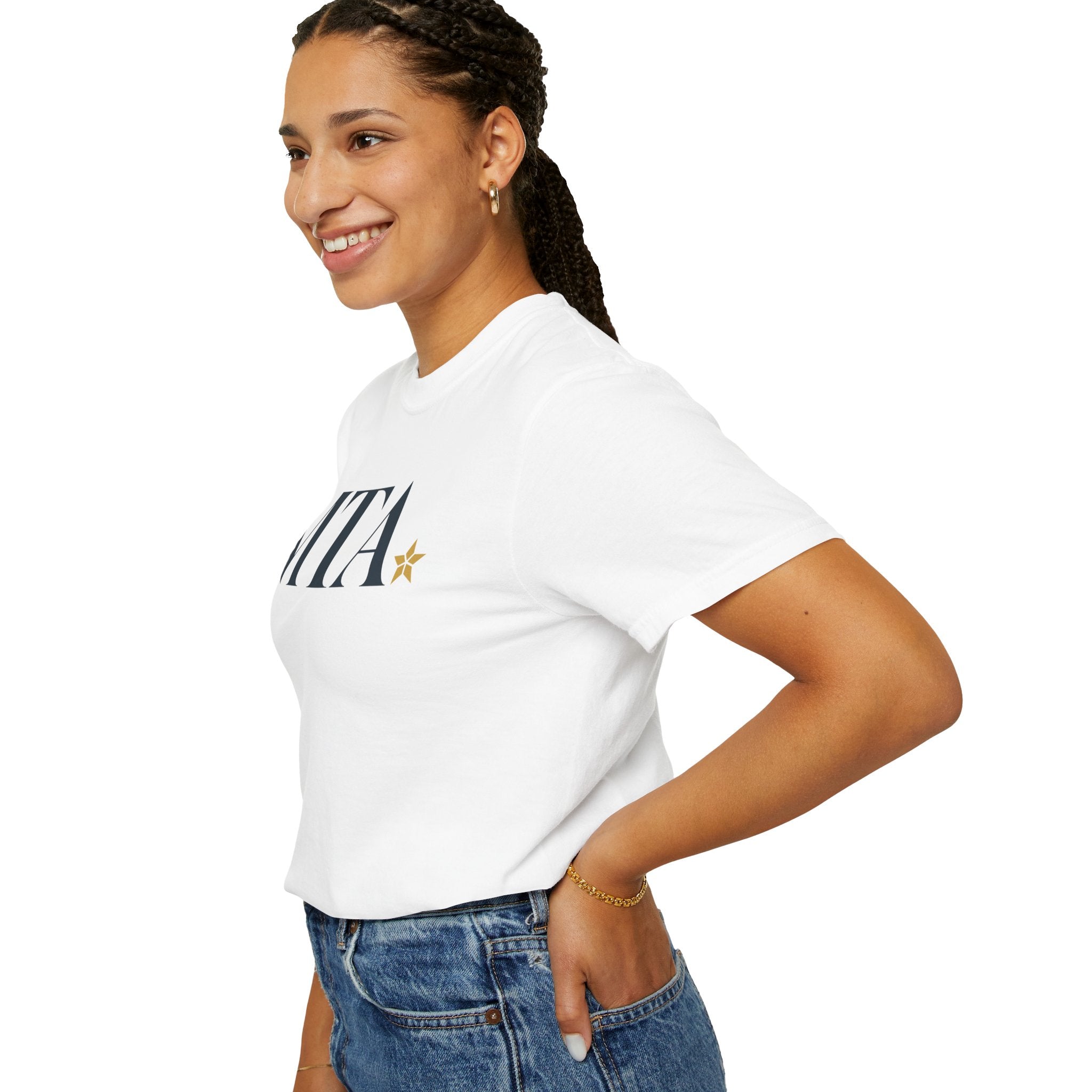 Monogram Comfort Colors T-Shirt with Star