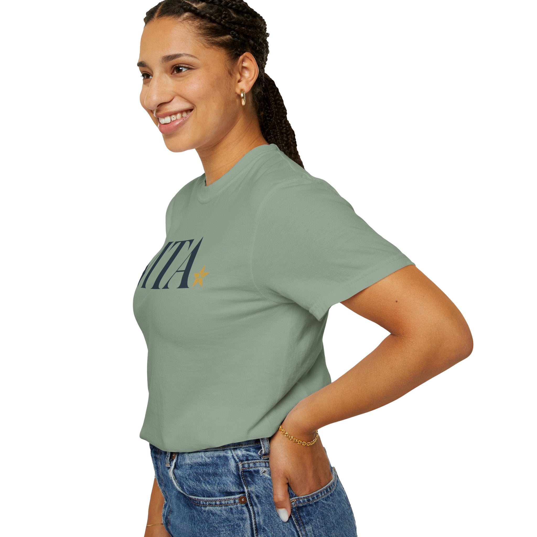 Monogram Comfort Colors T-Shirt with Star