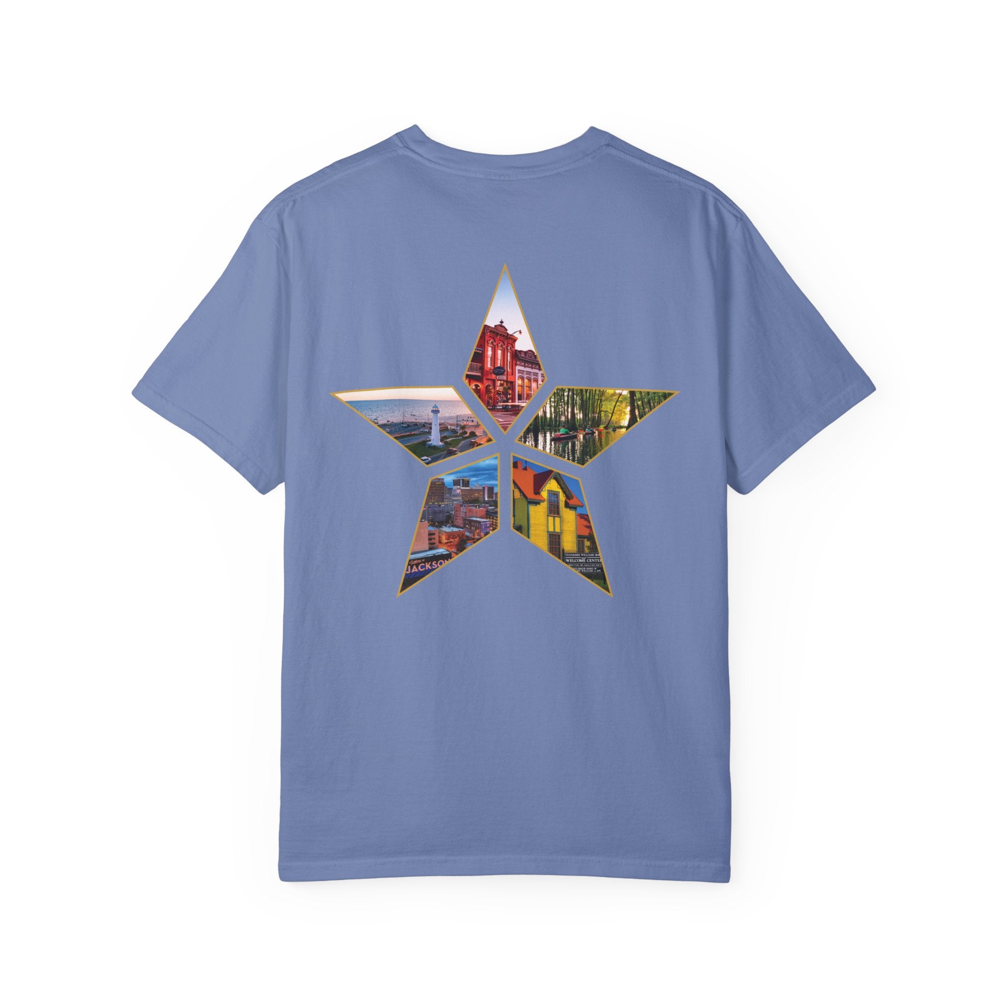 Monogram Comfort Colors T-Shirt with Star