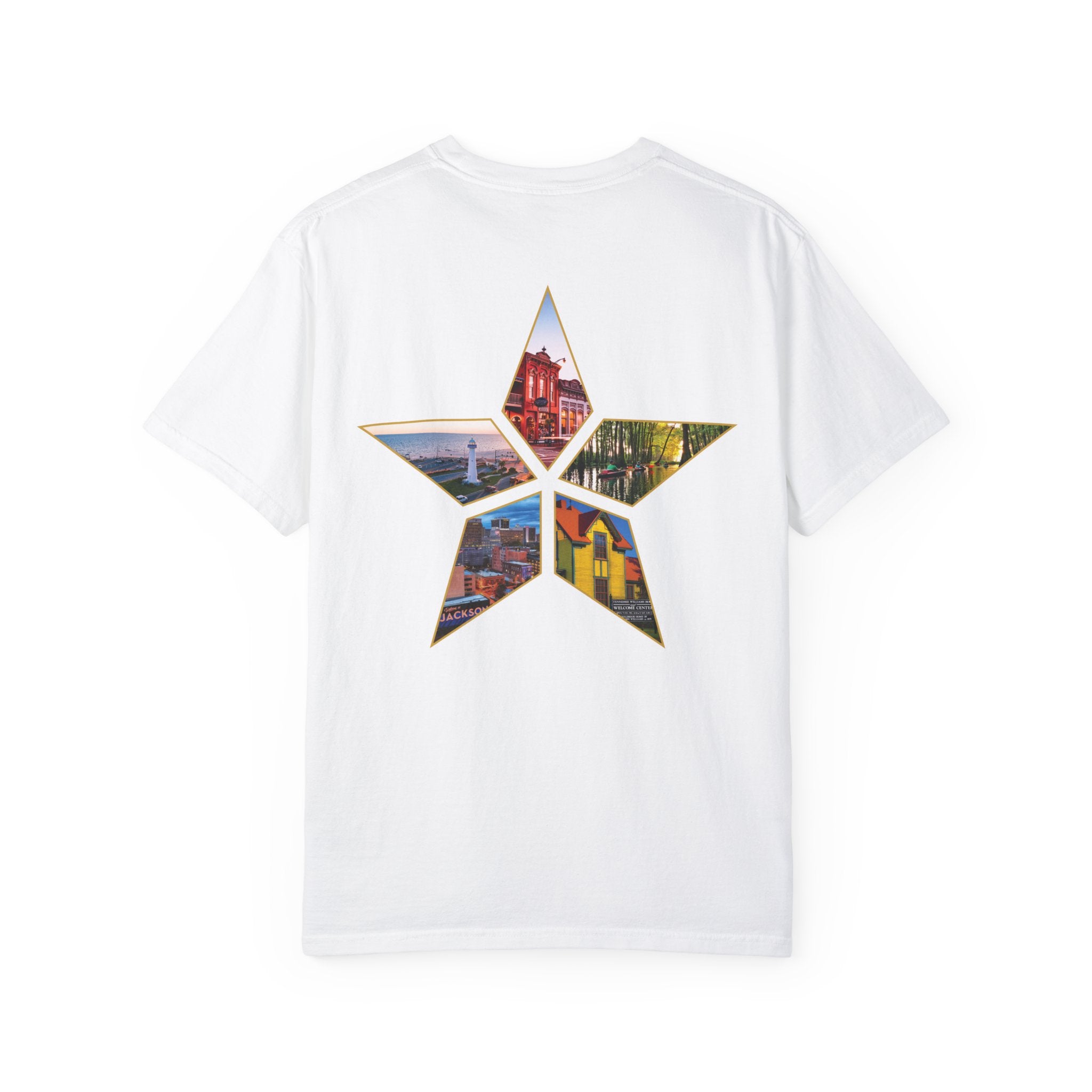 Monogram Comfort Colors T-Shirt with Star