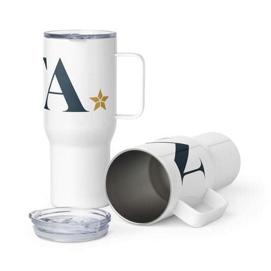 Monogram Travel Mug with Handle